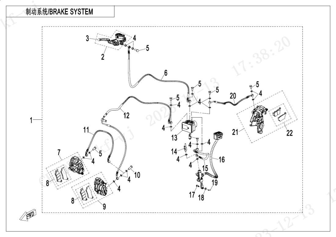 F08-1-A BRAKE SYSTEM(ABS-RUILI)