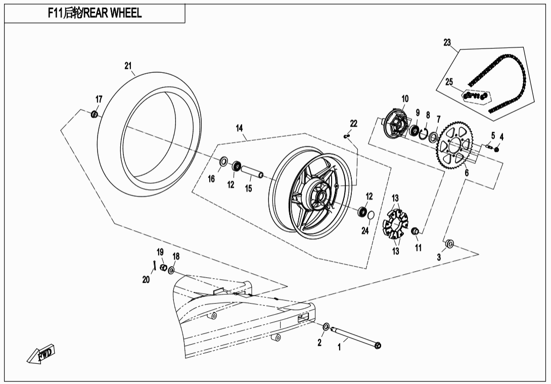 F11 REAR WHEEL