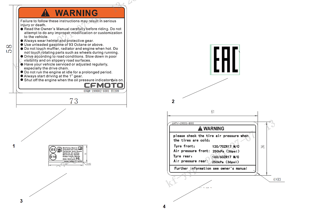 F19-1 WARNING DECAL