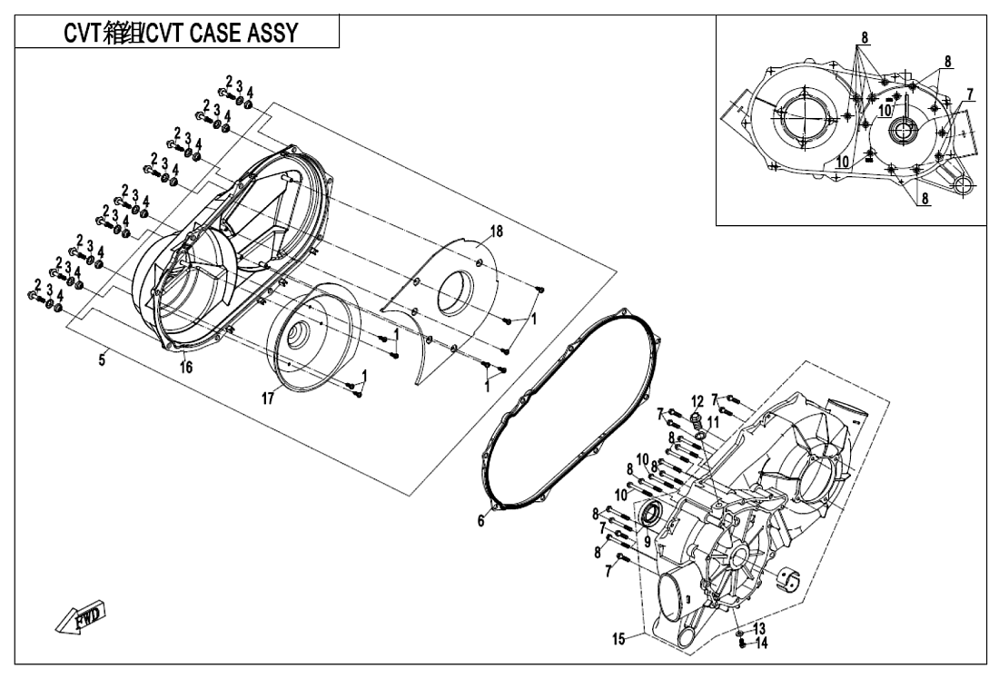 Skříň CVT II