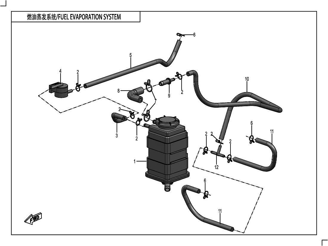 F36 FUEL EVAPORATION SYSTEM