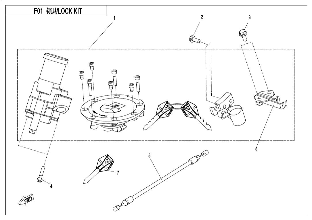 F01 LOCK KIT
