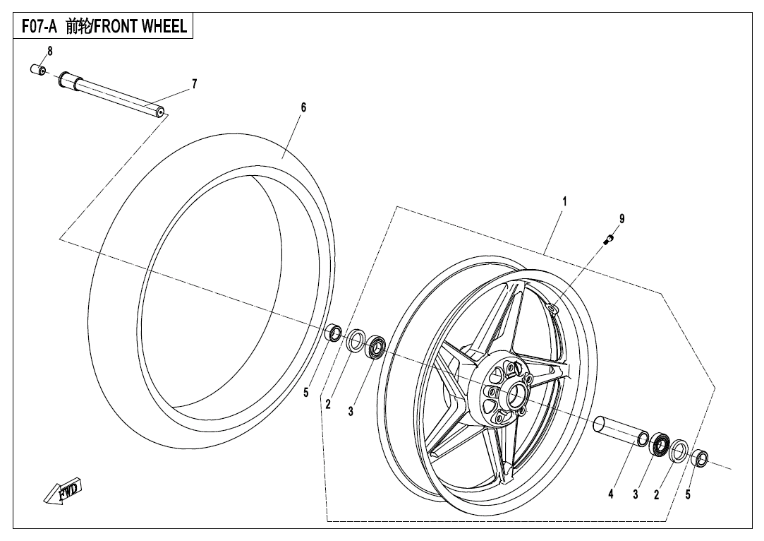 F07 FRONT WHEEL