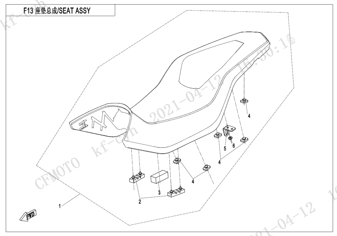 F13-D SEAT(THREAD )