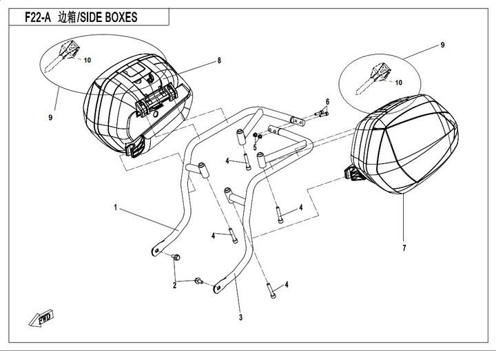 F22-A SIDE BOXES(PLASTIC)
