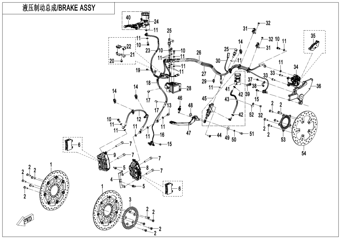 F08 BRAKE ASSY(ABS)
