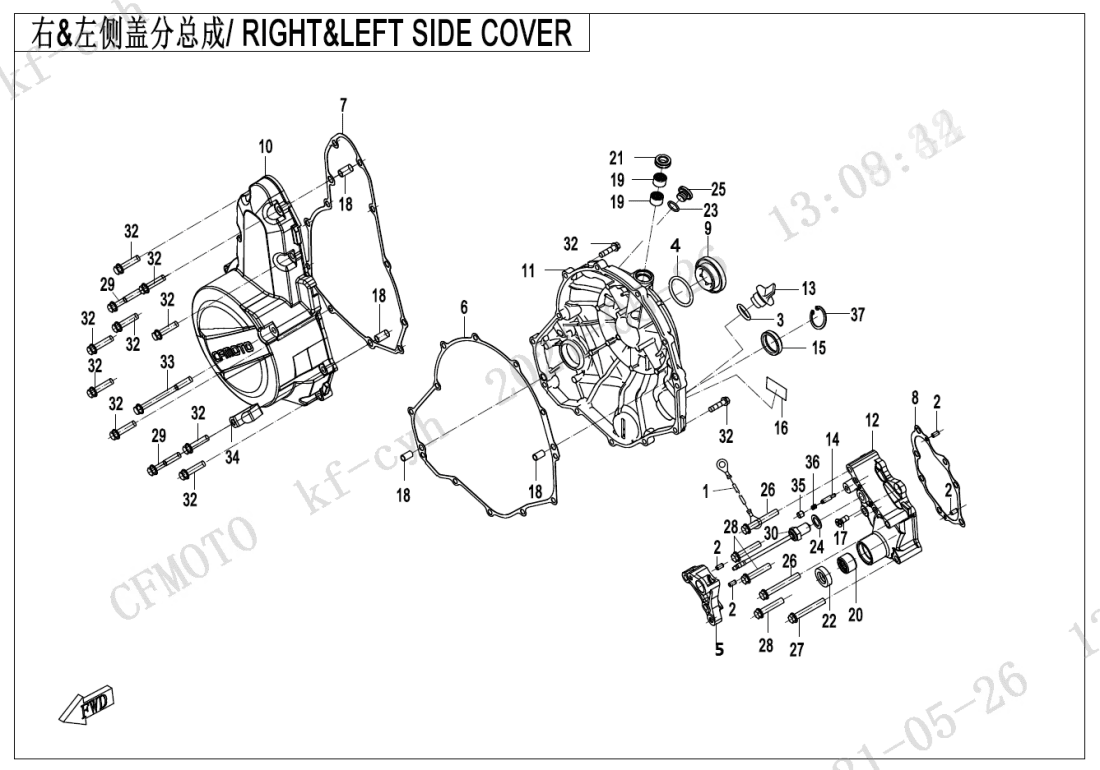 E01-2-A RIGHT@^LEFT SIDE COVER