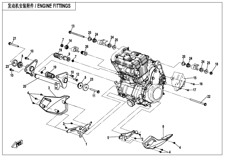 F00 ENGINE FITTINGS