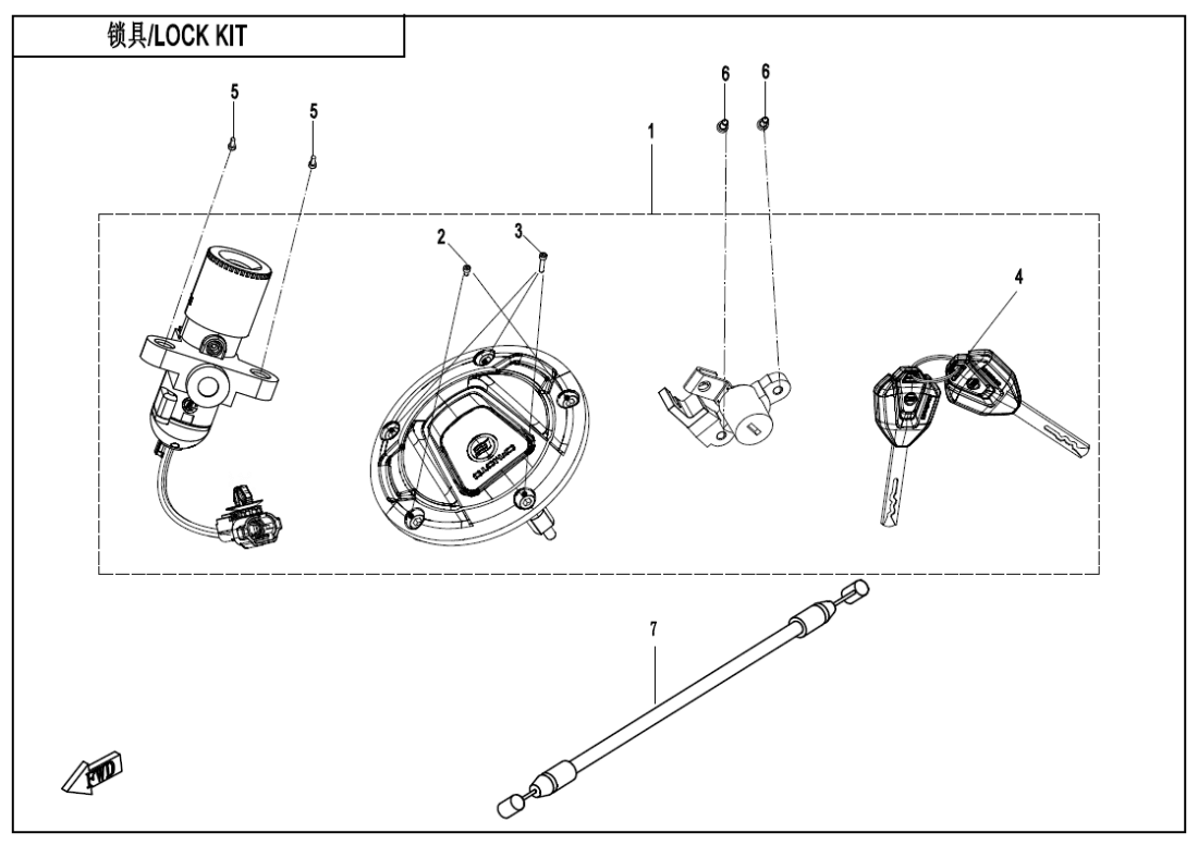 F01 LOCK KIT