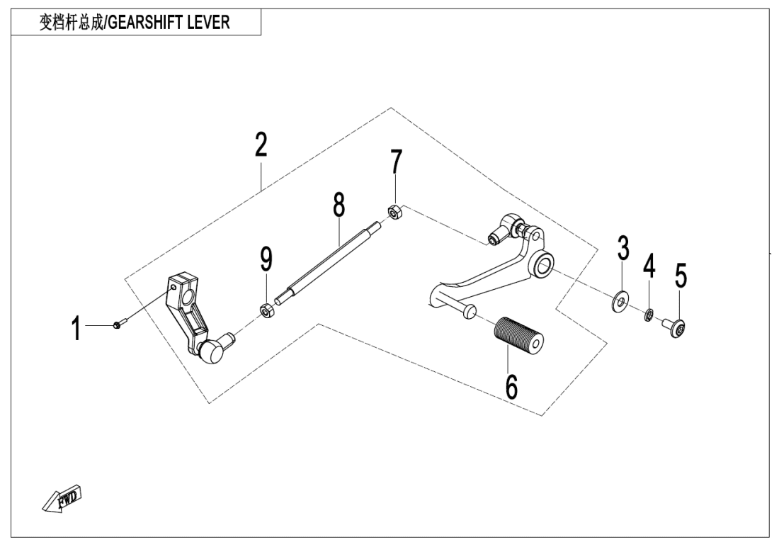 F03-2 GEARSHIFT LEVER
