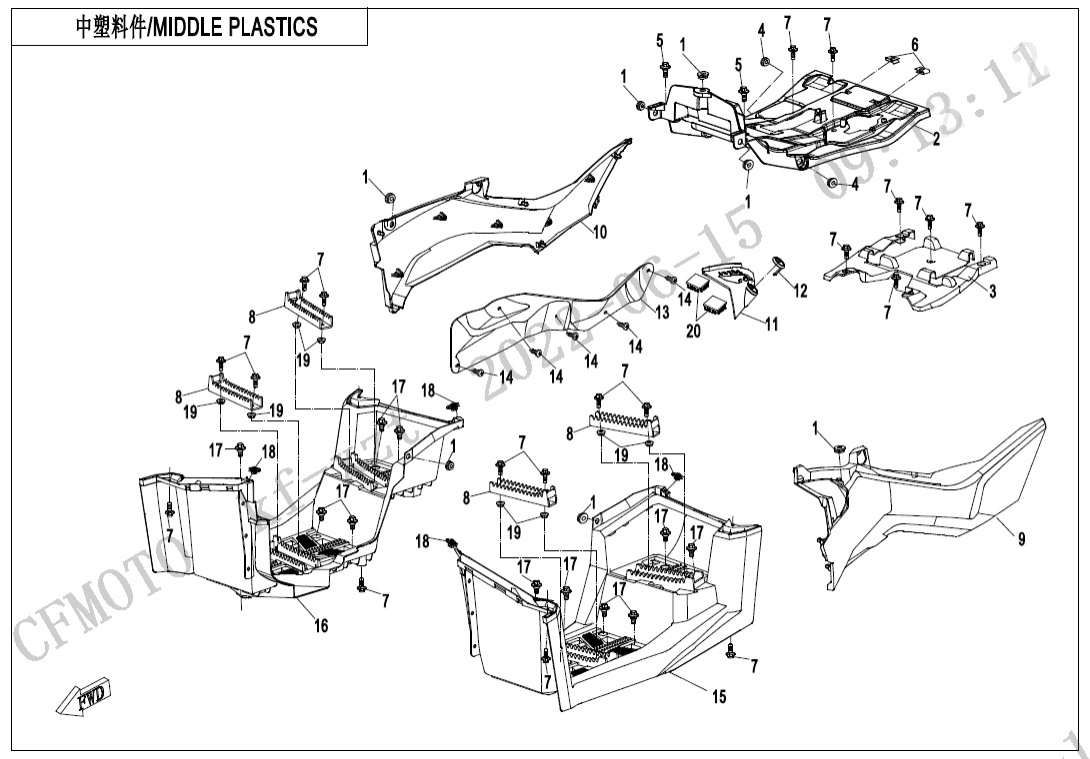 F04-3-V3 MIDDLE PLASTICS