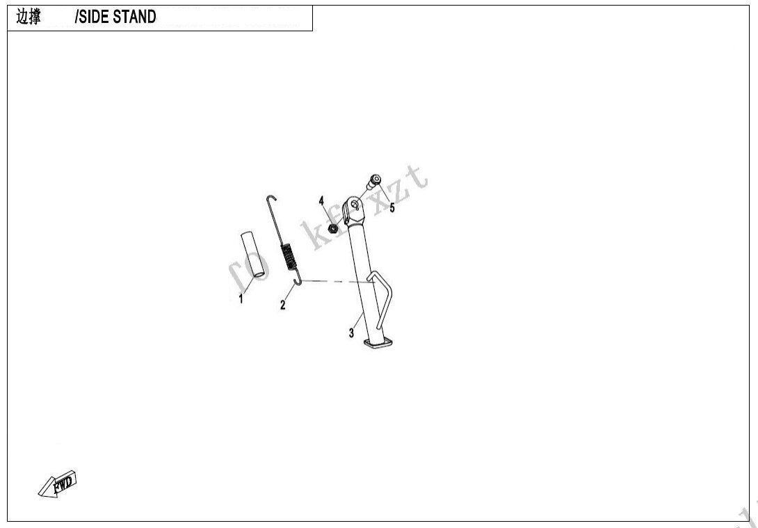 F03-4-A SIDE STAND(SPORT)