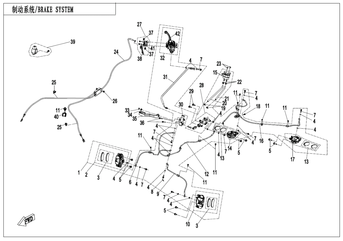 F08-B BRAKE SYSTEM-RH,PARKING