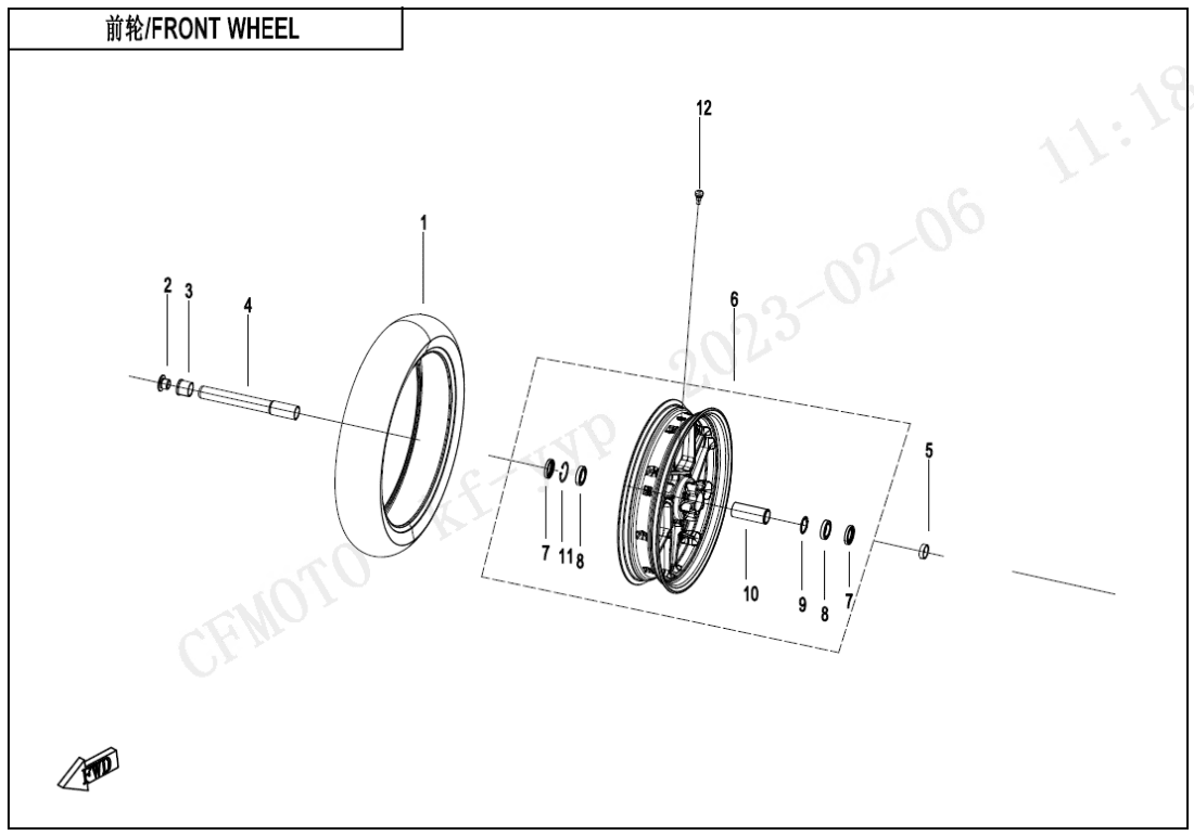 F07 FRONT WHEEL