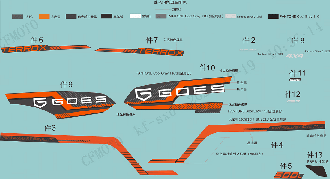 F19-1-A DECAL KITS(INJECTED PEARL BLACK, EPS)