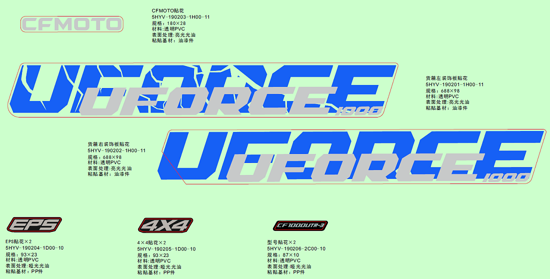 F19-2-A DECAL KITS((EU167,TWILIGHT BLUE)