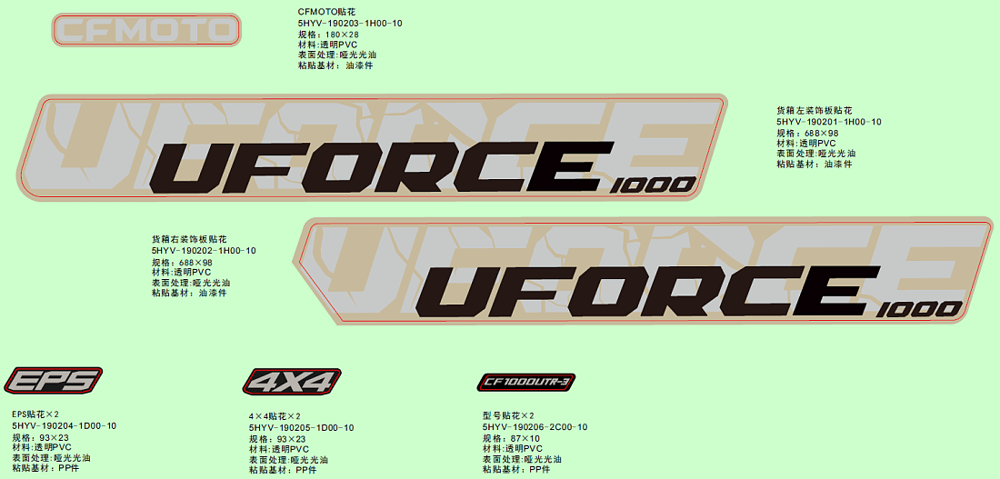F19-2-B DECAL KITS(EU167,DESERT TAN)