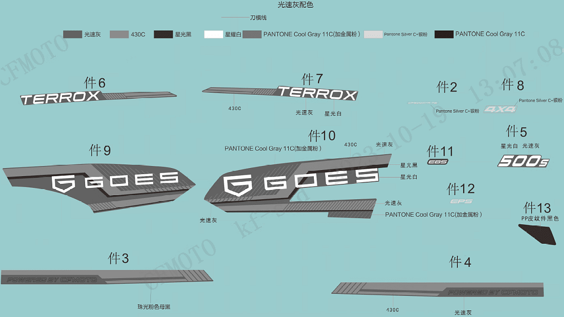 F19-1-C DECAL KITS(GHOST GREY, EPS)