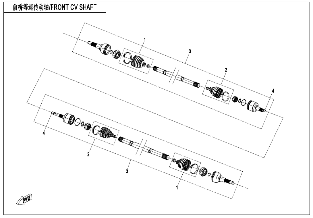 F27 FRONT CV SHAFT
