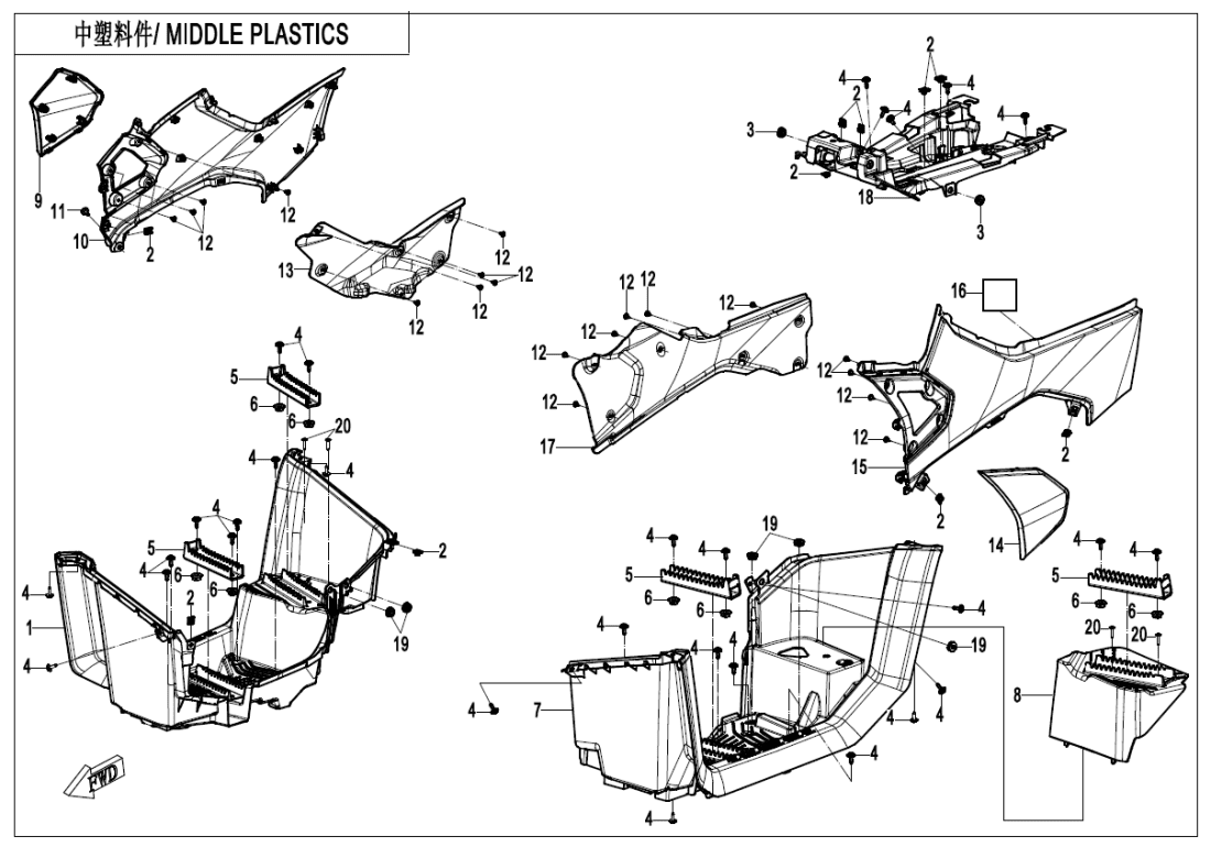 F04-3-V2 MIDDLE PLASTICS