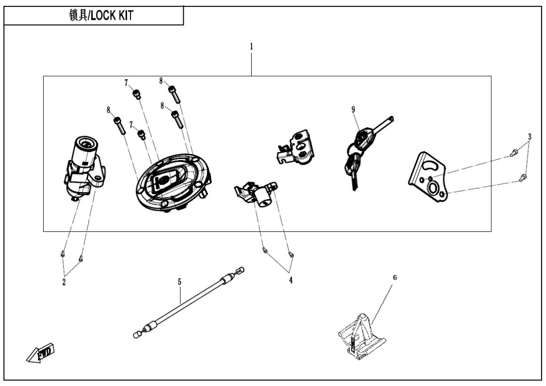 F01 LOCK KIT