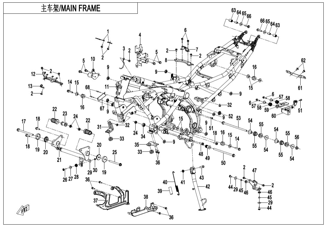 F03-2 FRAME ASSY