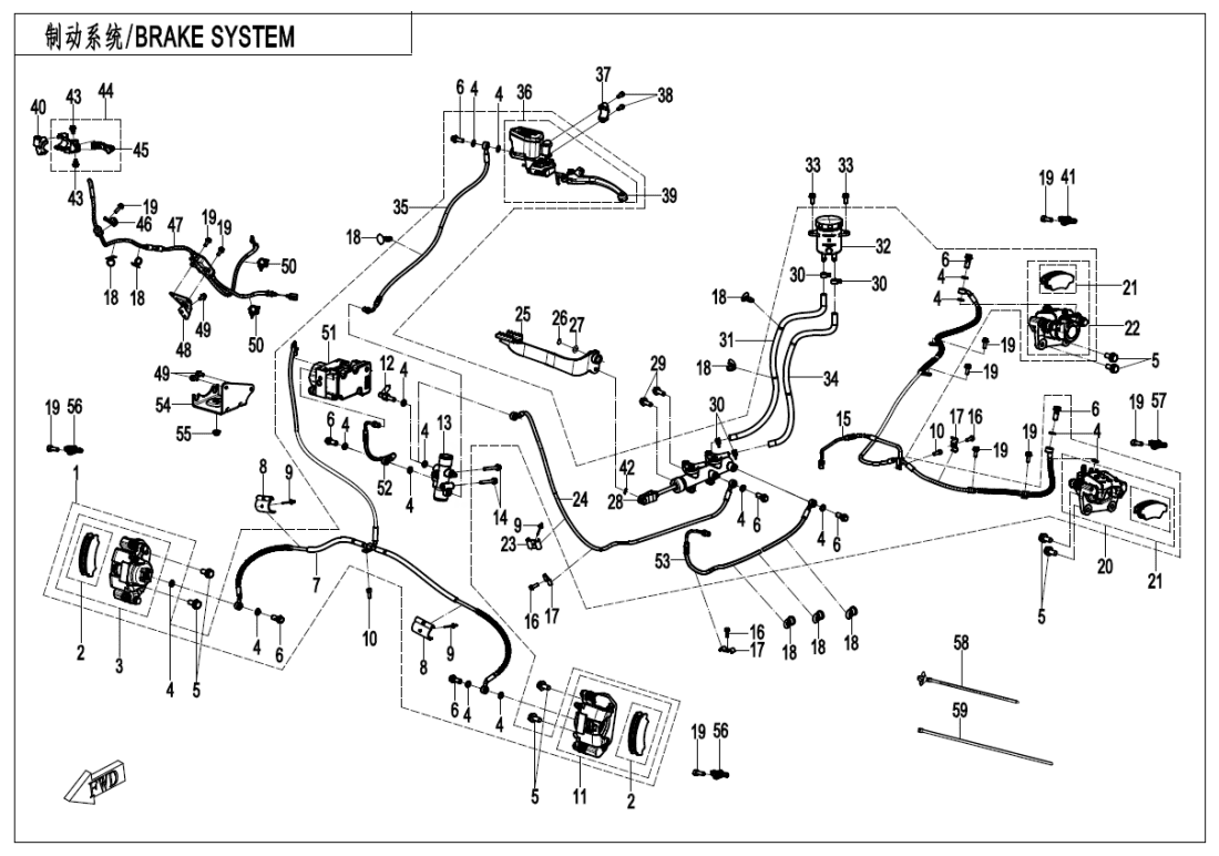 F08-B-V2 BRAKE SYSTEM-RH(ABS)