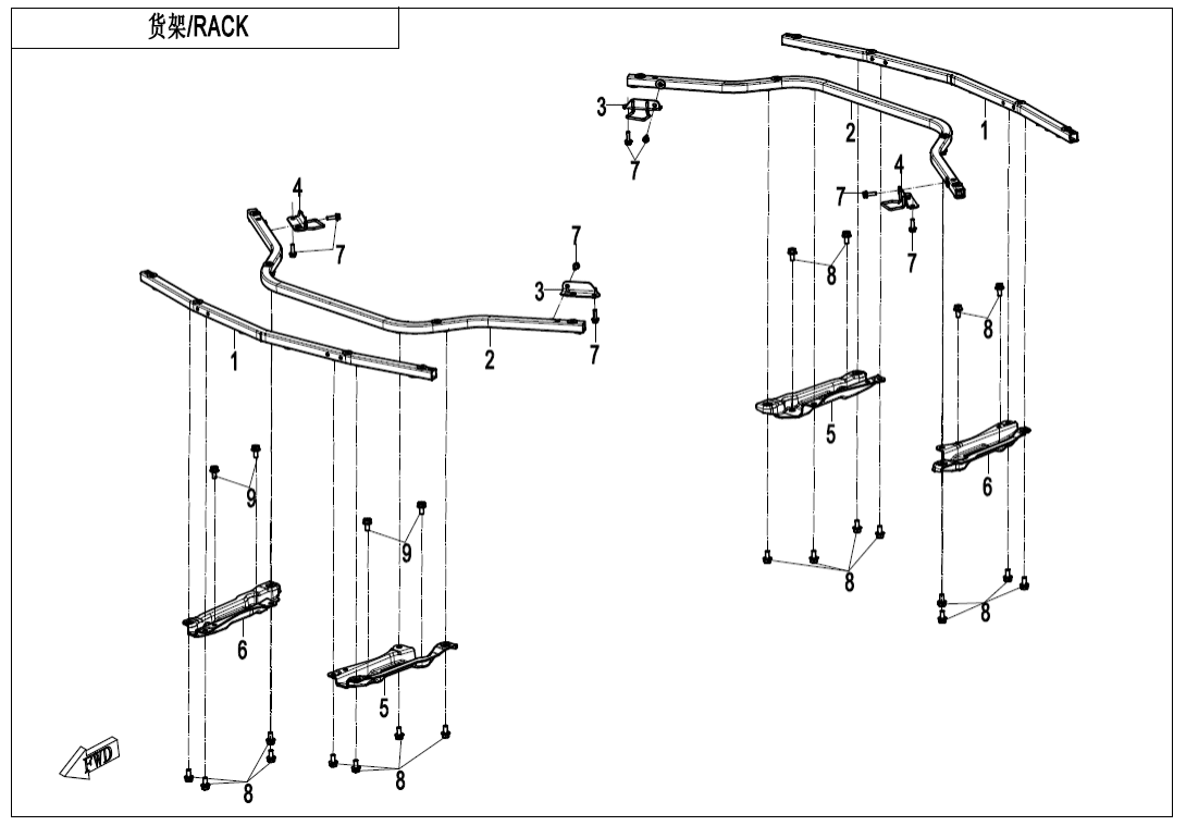 F14-A-1 RACK(SINGLE BOX)