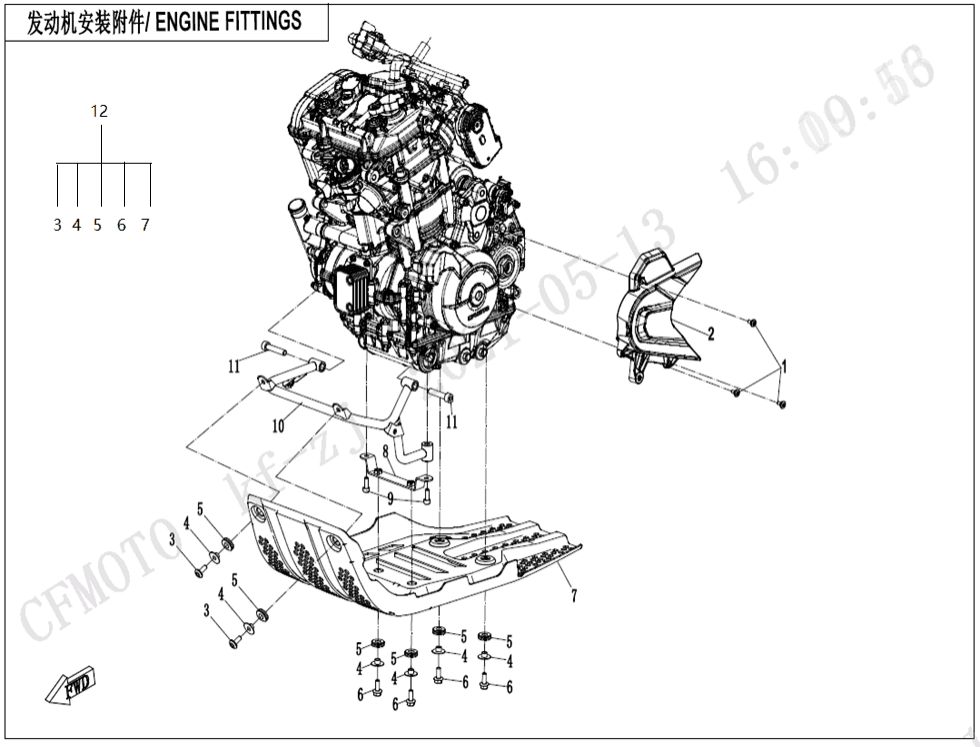F00-B ENGINE FITTINGS(TOURING)