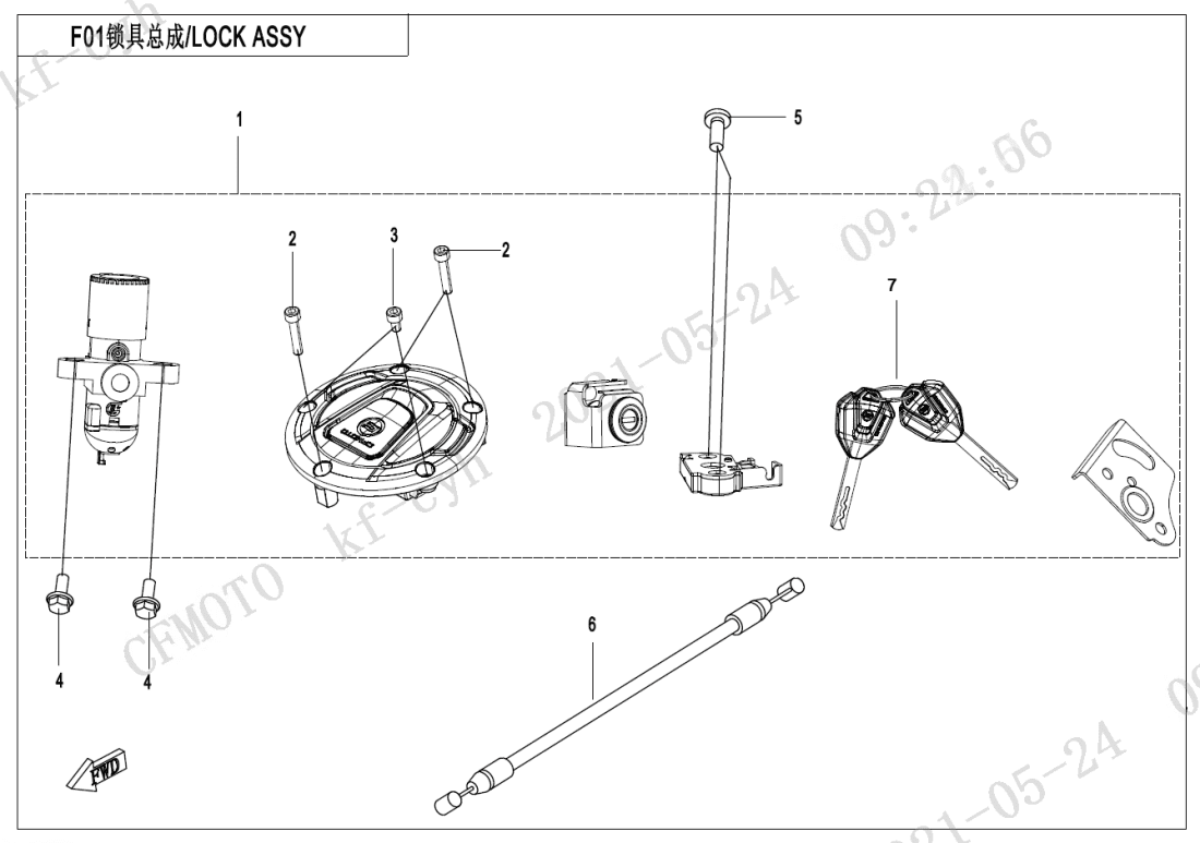 F01 LOCK KIT