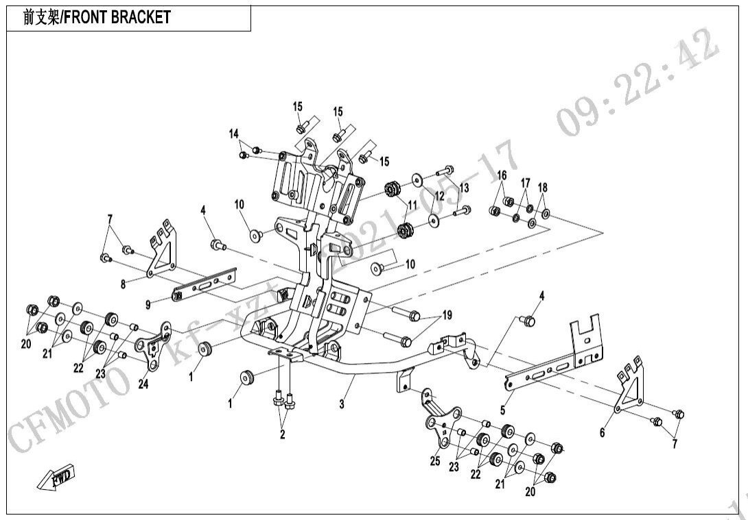 F03-1 FRONT BRACKET