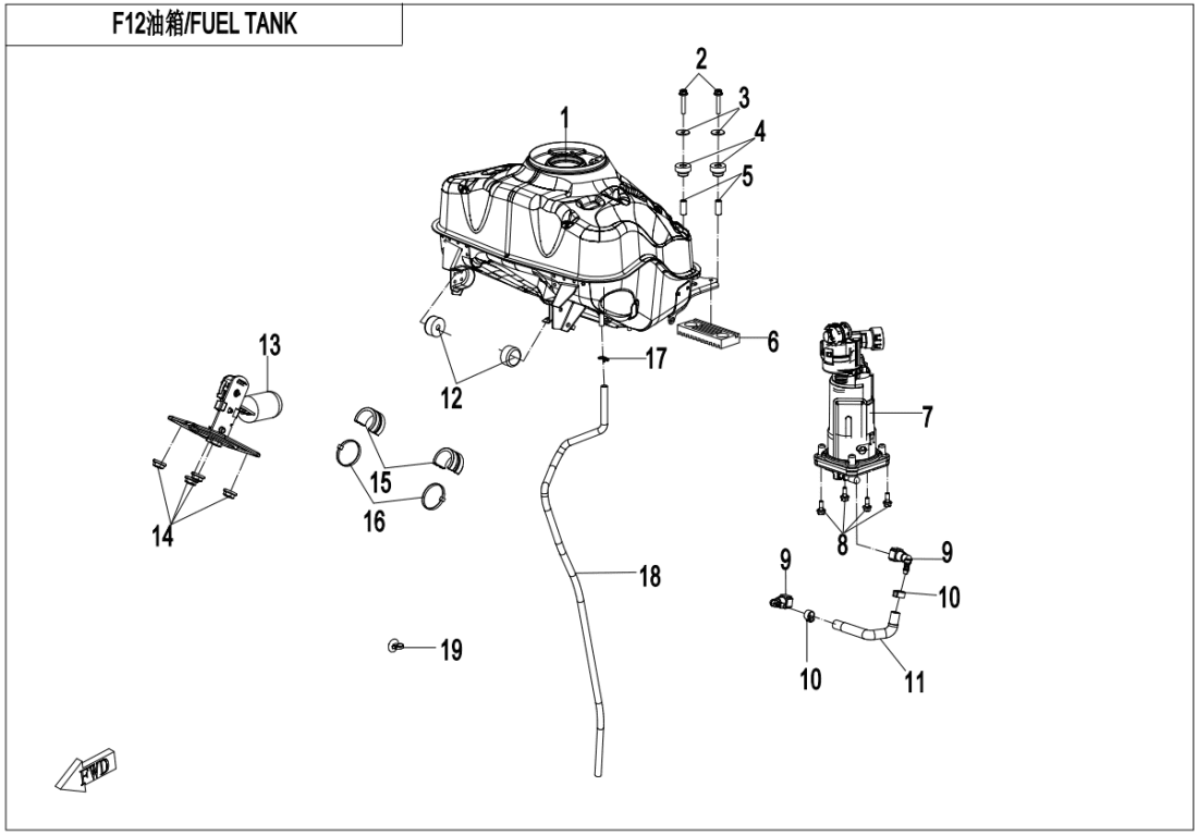 F12 FUEL TANK