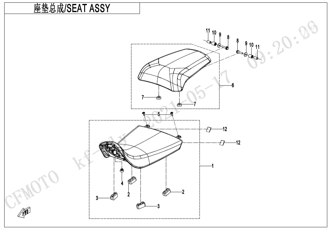 F13-A SEAT ASSY