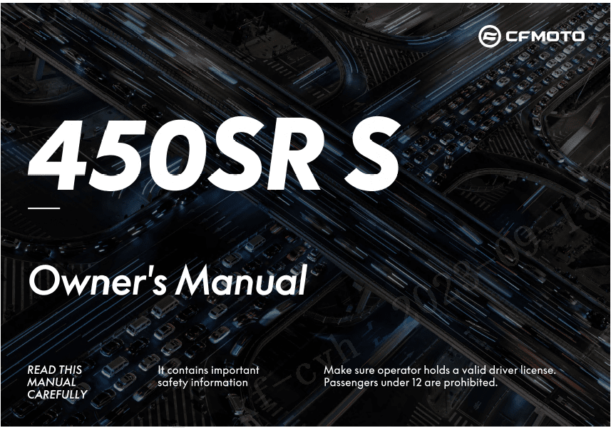 F38 OWNERS MANUAL