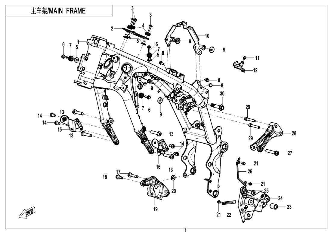 F03-1 MAIN FRAME