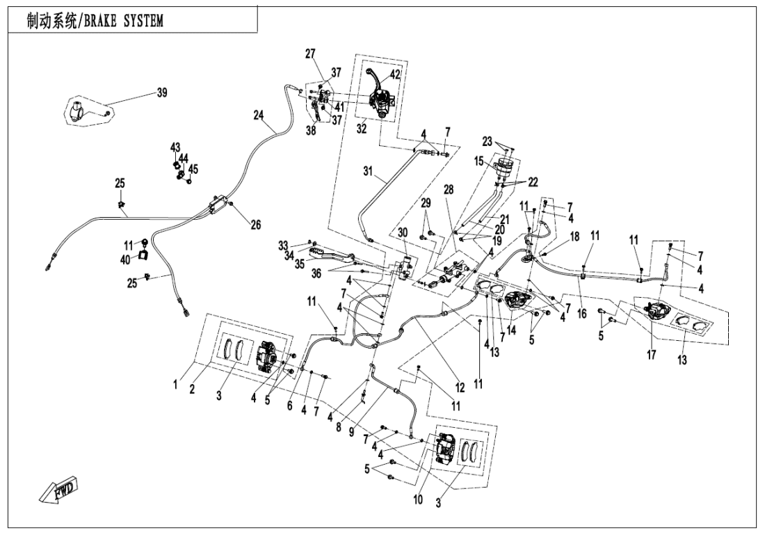 F08-B BRAKE SYSTEM-RH,PARKING