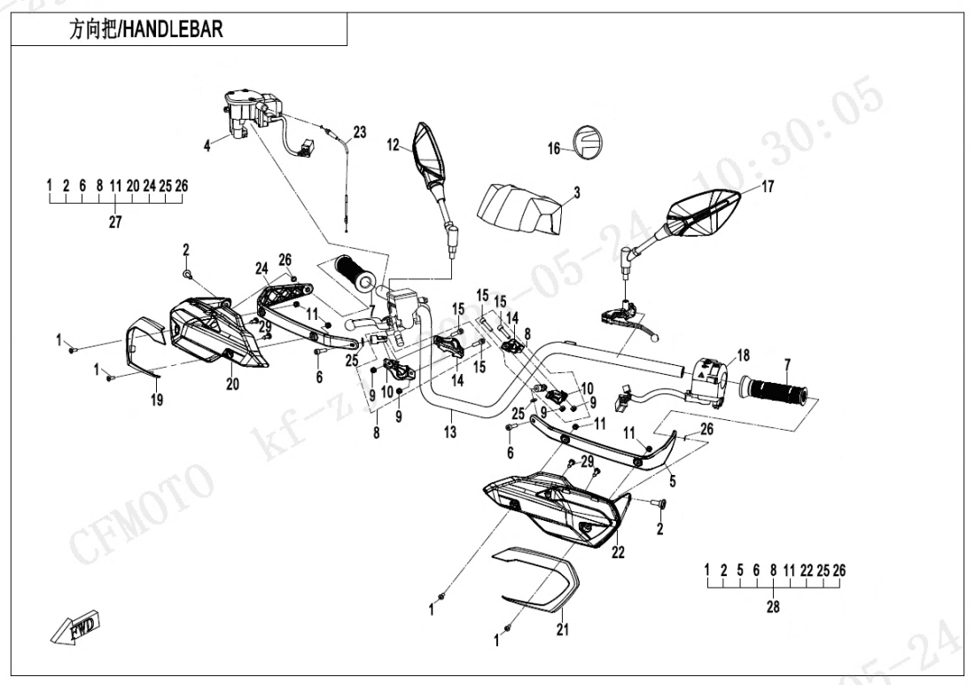 F10-1-V2 HANDLEBAR