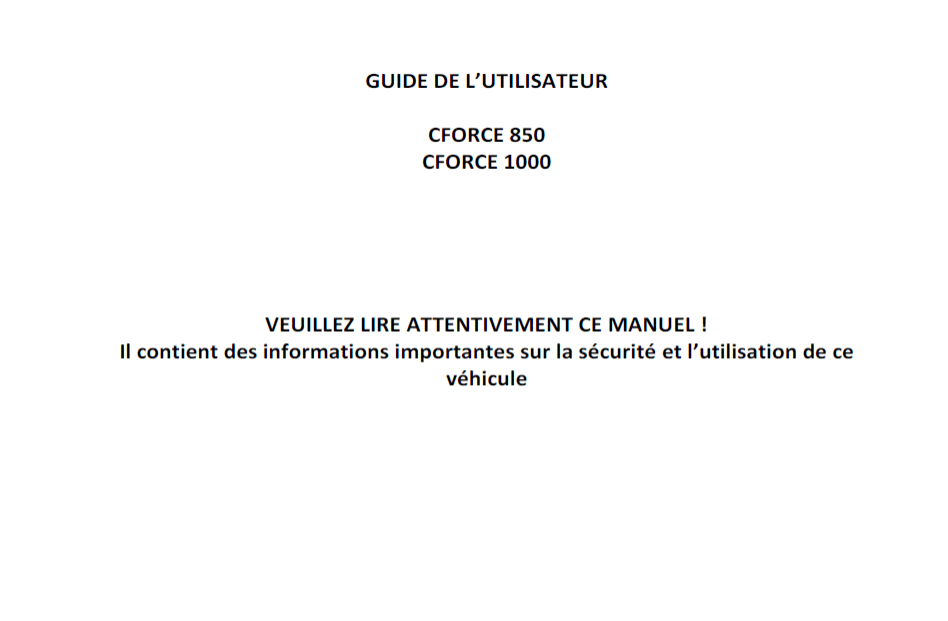 F38-E OWNER\'S MANUAL(FRENCH)