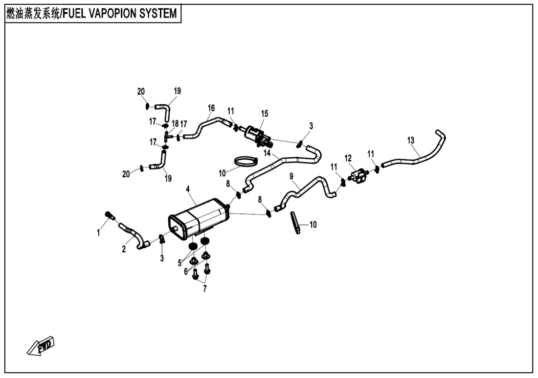F36 FUEL VAPOPIN SYSTEM