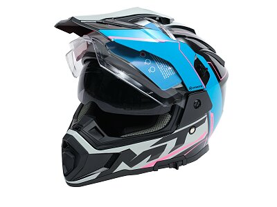 Enduro helma CFMOTO MT (černá/modrá/růžová)