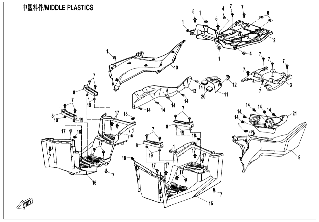 F04-3-A-V3 MIDDLE PLASTICS