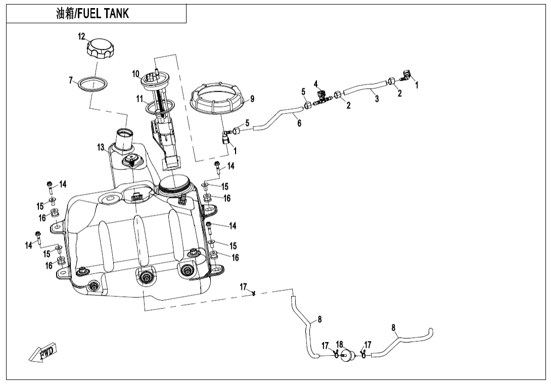F12-A FUEL TANK