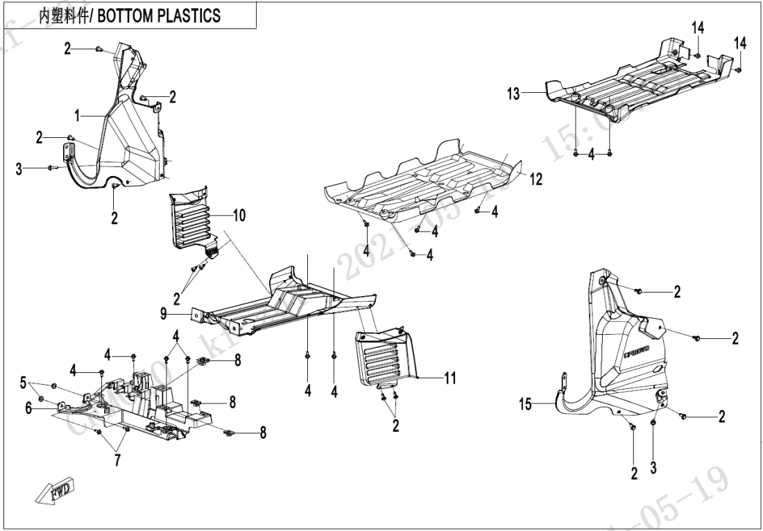 F04-7 BOTTOM PLASTICS