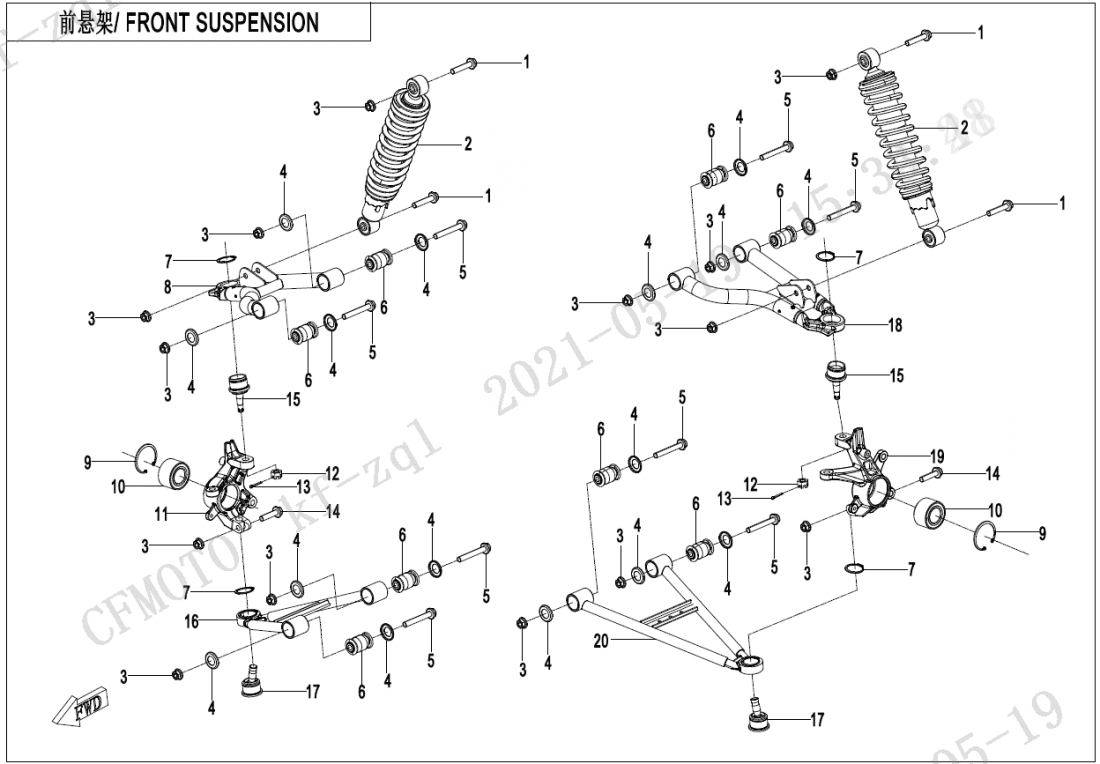 F05-V2 FRONT SUSPENSION
