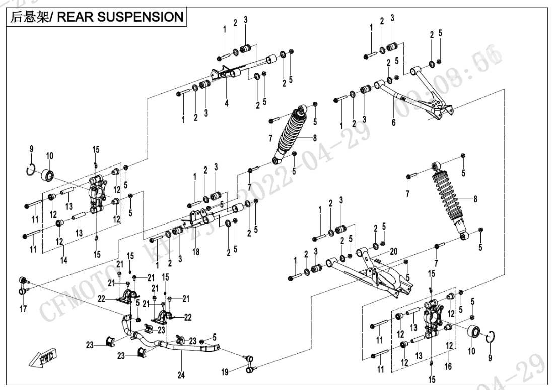 F06 REAR SUSPENSION