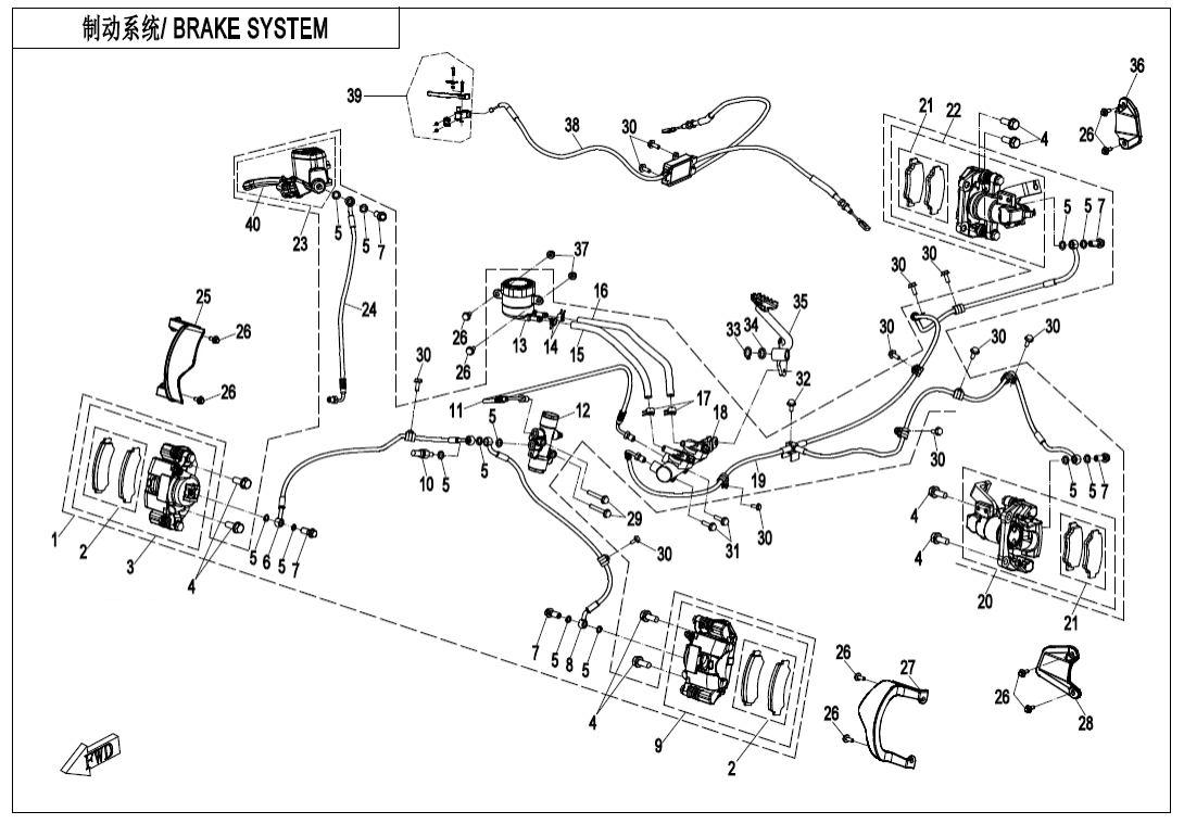 F08-B-V1 BRAKE SYSTEM(LOF)