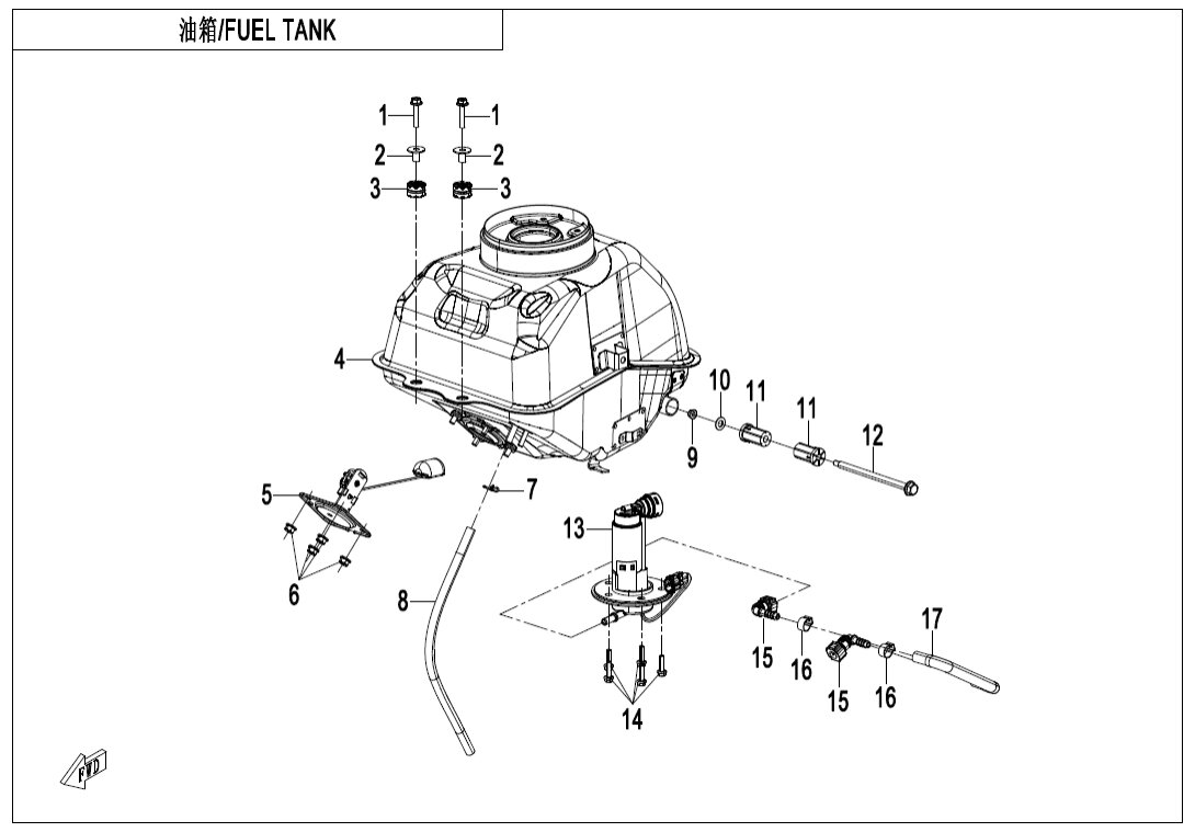 F12 FUEL TANK