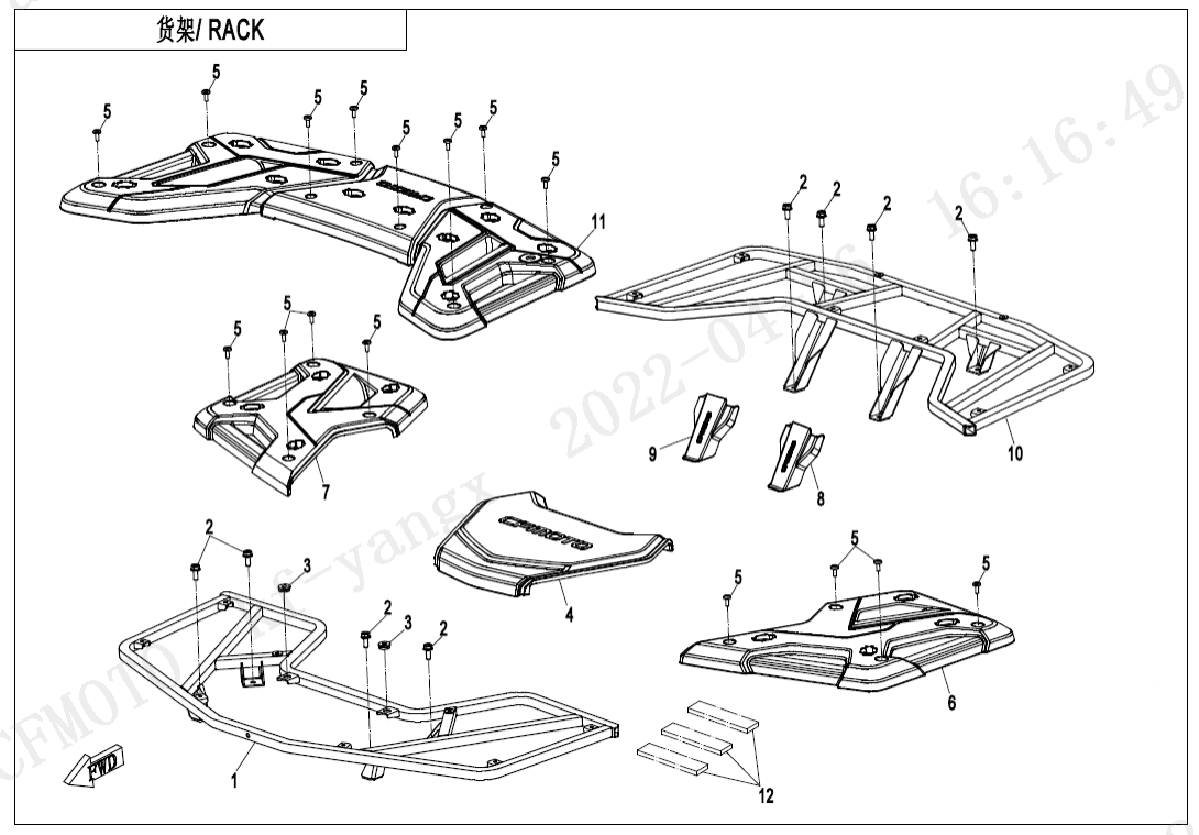 F14-A RACK(PLASTIC)