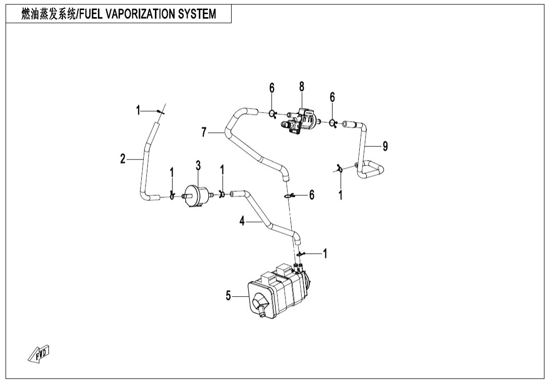 F36 FUEL EVAPORATION SYSTEM