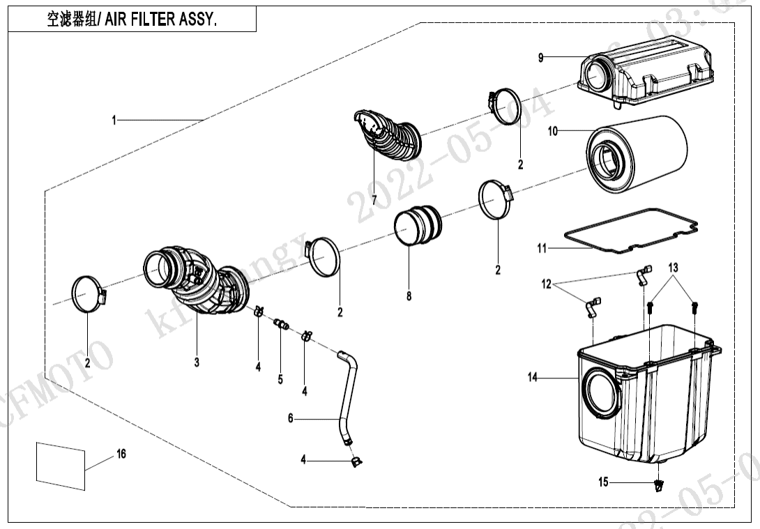 F41 AIR FILTER ASSY.